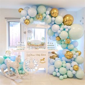 126 Pack Macaron Pastel Balloons Garland Arch Kit Confetti Balloon for Anniversary Wedding Party Decoration Baby Birthday Shower T200526