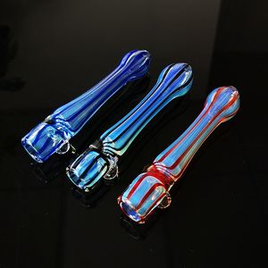 Mini Heady Oil Burner Pipes Straight Type Smoking Pipe Thick Pyrex Glass Bubbler Portable Tool