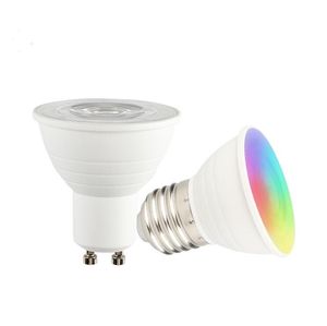 5W 110V 220V 85-265V E27 E14 GU10 MR16 RGB Lâmpada LED branca quente 16 cores Magic Night Light Lamp Refletor regulável com controle remoto de 24 teclas