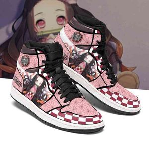 Nezuko 스니커즈 의상 Demon Slayer Anime Shoes