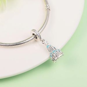 Hong Kong Castle Dangle Charm Silber Pandora Style Charms für Armband DIY Anhänger Schmuckherstellung Passende lose Perlen Silber Großhandel 798858C01