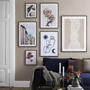 Flowers Architecture Characters Lines Butterflies Abstract Canvas Art Wall Painting Posters and Prints Wall Pictures Home Decor