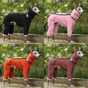 Vinter varm Labrador Doberman Pinscher Big Dog Jumpsuits Hight Collar Pet Clothes For Medium Large Dogs Pullovers Pets Clothing T200902