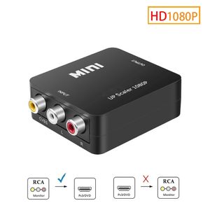 Novo Full HD Masculino para Feminino RCA AV para HDMI Composter Composite CVBS AV2HDMI Converter de áudio