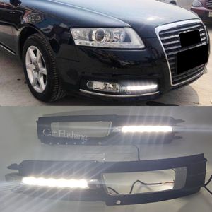 1 Set Car LED DRL con segnale GIALLO DURATORE GRANDIA GRANDE Lampada fendinebbia per Audi A6 C6 2009 2010 2011