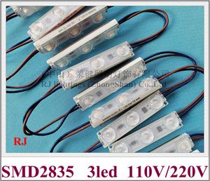 İşaret Kanalı Harfleri için LED Işık Modülü 110V / 220V AC Girişi Doğrudan Gerek Yok Transformatör 73mm x 16mm SMD2835 1.5W IP67 Digüret Lens 172 Derece Işın Açısı