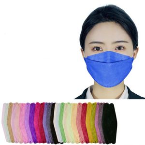 Adult KN95 fish mouth fish-shaped willow leaf mask 3D three-dimensional four-layer dustproof 10 pieces facemasks