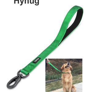 Hyhug Pets Short Dog Guinzaglio per Pitbull Pastore Tedesco Labrador Tinta unita Nylon Heavy Duty Lead Large Big s LJ201109