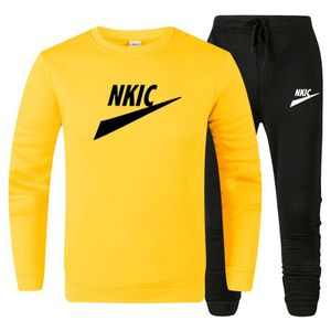 2022 Mężczyźni Marka List Dres Set Bluza Bluzki Jogger Sports Garnitury Spodnie Drukowane Sweter Sportowy Rozrywka Outdoor Odzież