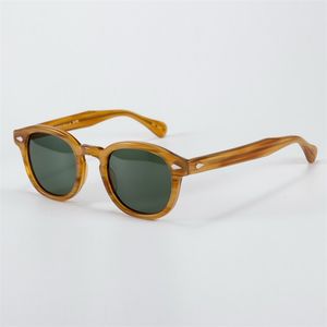 Johnny Depp Sunglasses Men Women Luxury Brand Lemtosh Polarized Sunglasses Vintage Acetate Frame Men Women Glasses 220616