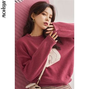 Mishow Winter Sweatshirts for Women Tops Tops Fashion Sevents Disual Sugents Long Pullover Female Clothing MX20C5769 201223