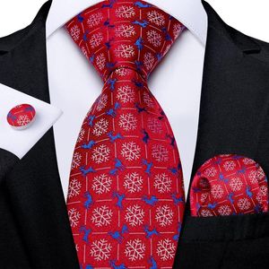 Бабочка мужские рождественские набор красный синий белый 8 см шириной шелковый галстук карманный квадратный квадратный подарок запонок для мужчин.