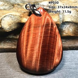 Collane con ciondolo Collana in pietra naturale rossa occhio di tigre Gioielli per donne Uomo Bellezza Guarigione Ricchezza Regalo Perline di cristallo Pietra preziosa Reiki AAAAAPe