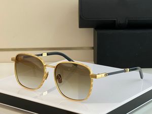 Designer-Sonnenbrille für Herren und Damen, heiße Luxus-Männer-Markendesign-Sonnenbrille, quadratische Form, Vintage-Retro-Brille, 18 Karat Gold, Outdoor-Mode, Vollformat-UV-Linse, 013 Farbtöne
