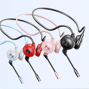 Sıcak Satış Kulaklıkları M1 Kemik İletim Boyun Bandı Kulak Hook Kablosuz Stereo Spor Oyun Kulaklığı Söndürülebilir Mikrofon