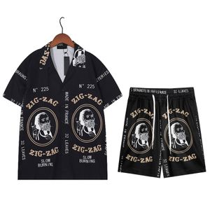 Camisetas masculinas gola redonda bordada e estampada estilo polar roupa de verão com street pure cotton 3qw