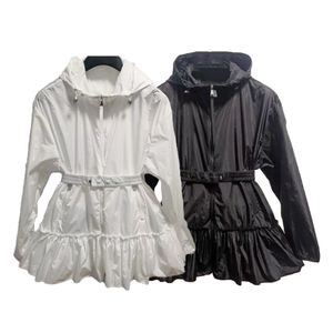 Lüks Kadın Trençkotlar tasarımcı markası Ceket Pahalı Çiftler Ceket İşlemeli Büyük Logo boyutu 0-2