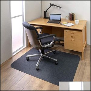 Büro Schreibtisch Stuhl Kissen Wohnzimmer Teppich langlebig rutschfeste Boden Holz schützen Teppiche Matte 220329 Drop Lieferung 2021 Teppiche Heimtextilien