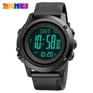 SKMEI 2022 New Military Sport Men es Pedometer Altimeter Thermometer Digital Clock Male Wrist Relogio Masculino 1793 Y220707