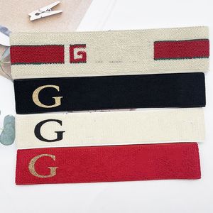 豪華なデザイナーヘッドバンド女性男性10Style Red Black White Letter Print Elastic Headband Fashion Sport Hair Bands Turban HeadWraps for Hat Accessoriesギフト