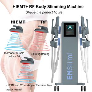 Hiemt Emslim Slimming Machine EMS Electromagnetic Stimulation Building Muscle RF Skin åtdragande skönhetsutrustning