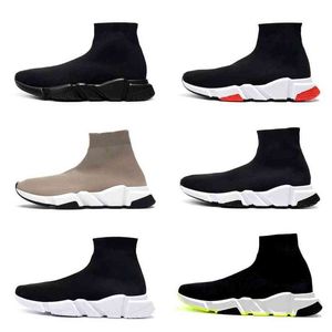 Designer Socks Rest Shoes Platform Mens Womens Shiny Knit Speed ​​2.0 1.0 Coach Running Sneakers Socks Shoes Master Präglade hastigheter TOOPIES 1