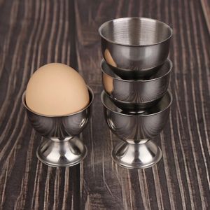 Sublimation Tools Egg Holder Stainless Steel Egges Cup Stand Tool Caviar Cups Breakfast Eggs Holders Banquet Egg Supplies Kitchen Accessories