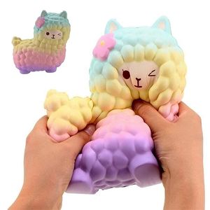 ジャンボ羊アルパカおもちゃかわいいギャラクシースローライジングアニマルスクイーズスクイッシュ卸売絶妙な子供ギフトカワイイアクションフィギュア220629