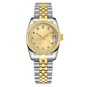 Womens Watches High Quality Automatic Watches Size 31mm 28mm Mechanical Quartz 904L rostfritt stålarmband Diamond Bezel Premium Waterproof Luminous Watchs