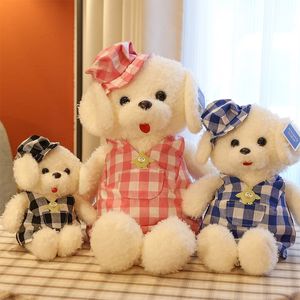 Yeni retro köpek bebek peluş oyuncak çift bebek peluş bebek tatil hediyesi