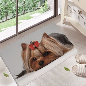 Arrive for Entrance Door Character cute dog animals Pattern Carpets Living Room Dust Proof Mats Home Decor 220613