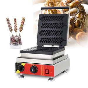 BEIJAMEI Electric Lolly Waffle Stick Maker Machine Commercial Fish Scale Shape Snack Waffle Cake Iron Baker Machines