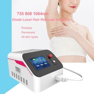 Diodo de remoção de cabelo Laser 808nm 3 comprimento de onda 755 808 1064nm permanentemente indolor.