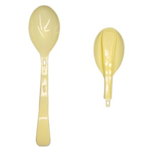 Disposable Folding Plastic Spoon Individually Packaged Spoons Commercial Take Away Hard Mass Suitable for Ice cream MJ0484