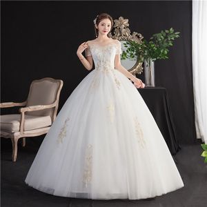 Outros vestidos de noiva vestidos de Novia 2022 sexy fora do ombro de peco vestido de pescoço de flor Aplique Lace Up Vestido de nupcial personalizado