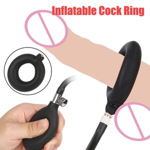 sexy Shop Adults 18 Toys Air Lock Ring Cock Inflate Penis s For Men