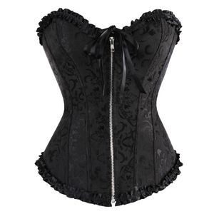 Bustiers Corsets Sexy Corset и Plus Size Floral Vintage Gothic Corsete Lecpper Lace Up Oupbust Lingere для женщин -брюк