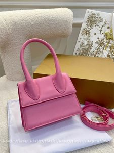 18cm Women Designer Crossbody Bag Mini Novas bolsas de moda rosa Tote ombros pequenos lã de couro moeda de moeda de alta qualidade Europa e América