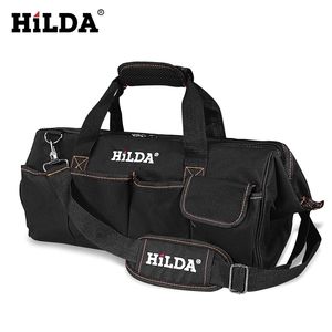 HILDA Tool Bags Waterproof Men canvas tool bag Electrician Hardware Large Capacity Travel Size 12 14 16 18 Inch Y200324