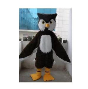 2022 Brown Owl Plush Mascot Costumes Christmas Fancy Party Dress Personaggio dei cartoni animati Outfit Suit Adulti Taglia Carnevale Pasqua Abbigliamento a tema pubblicitario