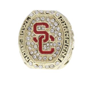 Кольца Для Выпечки оптовых-Новая тенденция сплава выпечка краски NCAA USC Rose Championship Ring