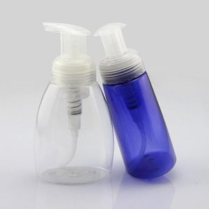 250 ml Kunststoffschaumpumpe, leere Gesichtsreinigerflasche, transparente Körperwaschpumpe