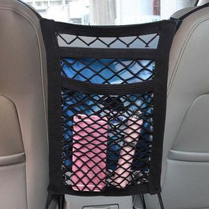 Auto-Organizer, Sitzaufbewahrungstasche, starke elastische Mesh-Netztaschen zum Verstauen von Autofahrzeugen zwischen den Sitzen, Gepäckhalter, PocketCar