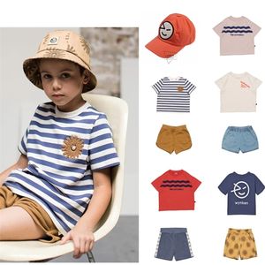 Wynken Summer Boys Set di vestiti Bambini T-shirt in cotone a maniche corte Toddler Bambini Ragazze Tops Tees Pantaloni Abbigliamento per bambini Tute 220507