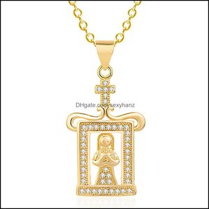 Pendant Necklaces Cross Necklace Wholesale Fashion Religion Church Gold Sier Drop Delivery 2021 Sexyhanz Dhink