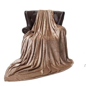 167*229 solid color light flannel blanket plus velvet coral fleece blanketr Inventory RRE13532