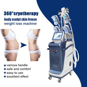 Professionell multifunktionsbantmaskin 360 graders Cryolipolysy Cryotherapy Cryo Cool Tech Anti Cellulite Double Chin Removal Utrustning för kommersiell