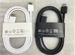 Orijinal 1 m 3FT USB C Type-C - Type C Kabloları Hızlı Şarj Şarj Kablosu Samsung Galaxy S22 S21 S20 S10 S9 S8 S7 not 10 Artı Destek PD Hızlı Şarj kabloları