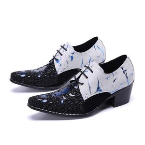 Одежда для обуви бизнес -стиль высокие каблуки мужчина мода мужская кожа социальное сапато мужчина оксфордс свадьба zapatos hombredress