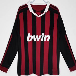 2009 2010 Retro Soccer Jerseys Kaka Van Basten Gullit Long Sleeve Vintage Football Dorts Classic Futbol Jersey Camisas de Foot Milans Shirt 2006 2007 AC